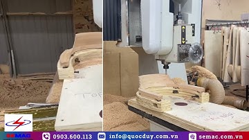 MÁY CNC 3D 5 TRỤC gia công mê tựa ghế | Công nghệ sản xuất nội thất xuất khẩu 2025