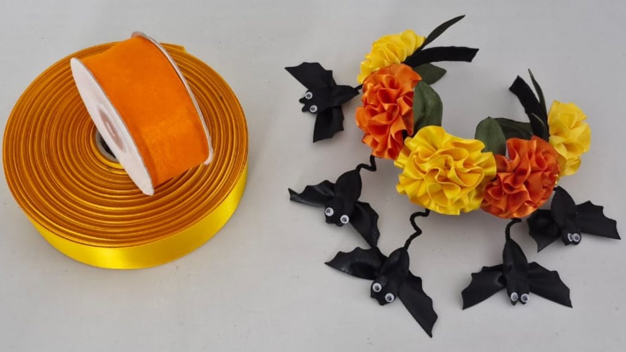 Como hacer diadema para catrina con flores 🏵️ / tutorial de diadema con flores.