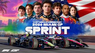 LIVE | F1 - 2026 Miami GP | Sprint Race | Timing &amp; Commentary | Sim Footage