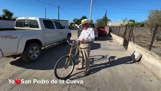 Don Gringo el abuelito que pasea en su bicicleta a sus 86 años en San Pedrod e la Cueva Parte 1