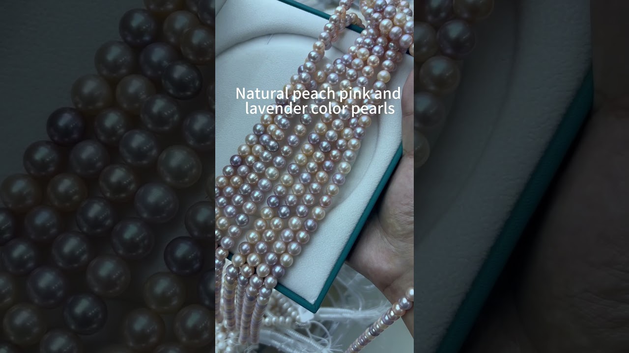 Natural multi-color freshwater pearl necklace 
