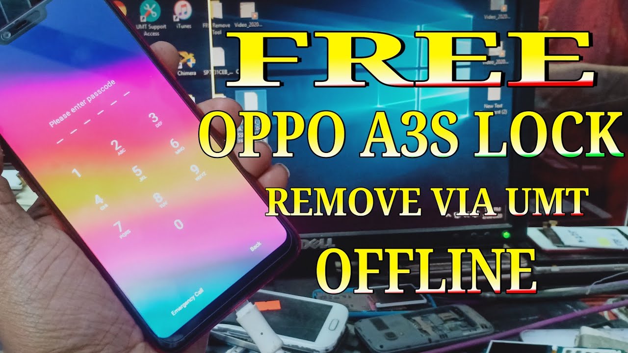 OPPO A3S LOCK REMOVE TOOLS || OPPO A3S LOCK REMOVE OFFLINE VIA UMT ISP