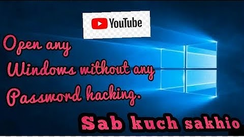 How to open windows xp without password in few seconds