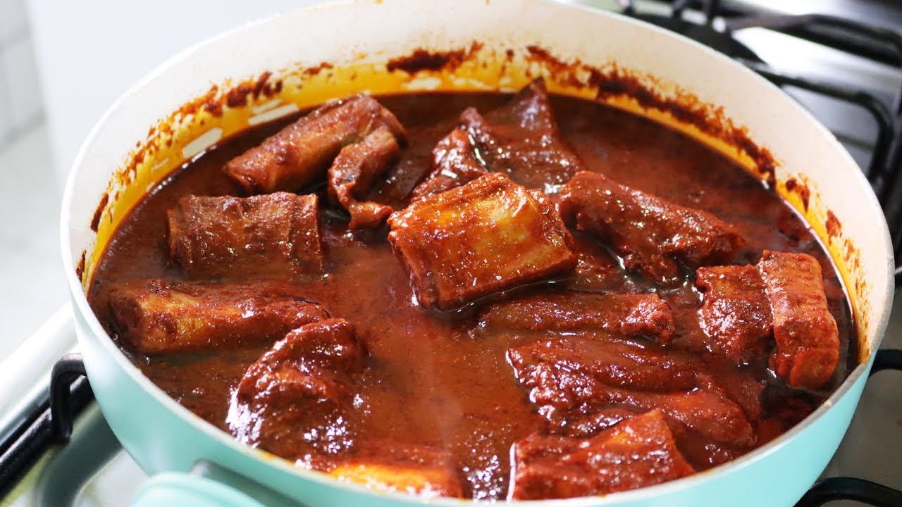 Costillas De Cerdo En Salsa Roja Receta F Cil Y Deliciosa YouTube Maxresdefault