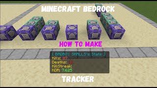 How To Make Kill/Death/KillStreak/KDR Tracker In Minecraft Bedrock Using Command Blocks