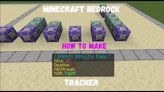 Famous How To Make Kill/Death/KillStreak/KDR Tracker In Minecraft Bedrock Using Command Blocks Wealth