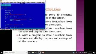 2 Array 1D Programs / Problems coding  solutions