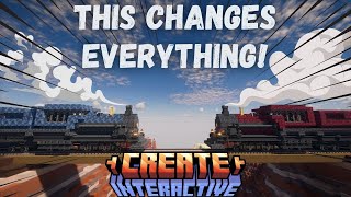 Minecraft Create Interactive - This Mod Radically Changes Trains and Contraptions.