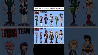 If My Hero Academia Was on Total Drama Island! 😭💀 #shorts