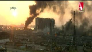 Aftermath of explosion in Beirut.mp4