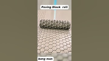 making paving blocks using a roll #shorts #pavingblocks #stone