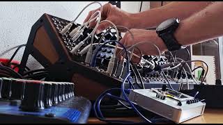 ZIZLAU - Dawless semi modular Techno Jam#1 | Moog Quartett & MPCII Live II