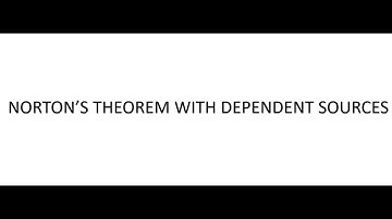 Numericals on Norton