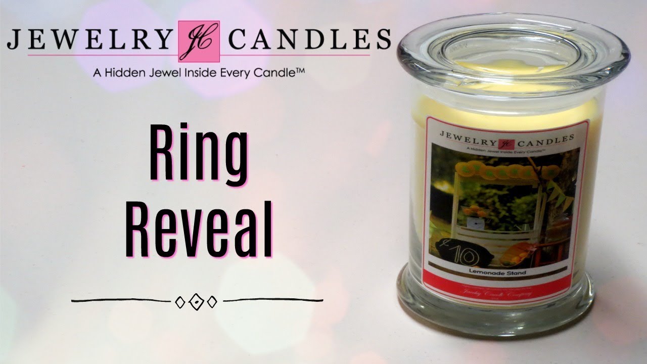 Hidden Gems Peach Drink Novelty Candle | 1 Ring Inside • Showcase US