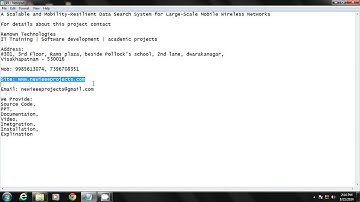 A Scalable and Mobility-Resilient Data Search System for Large-Scale Mobile  |IEEE | IEEE PROJECTS