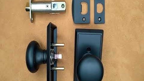 Emtek Solid Brass Providence Door Knob Set With Rectangular Rosette (Several Finish Options)