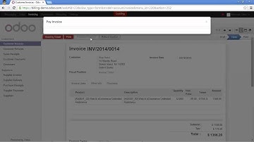 Billing - Mark Invoices as Paid in odoo