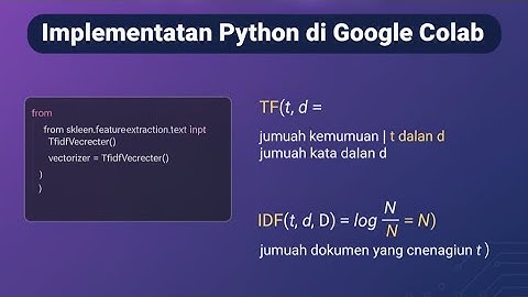 Penjelasan Lengkap TF–IDF | Pengertian, Rumus, Tahapan, Coding, dan Contohnya