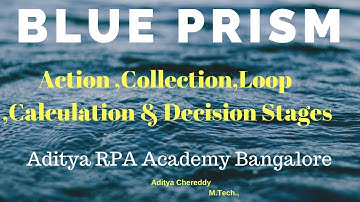 Action ,Collection,Loop ,Calculation&Decision Stages BP 1012-Aditya RPA Academy BTM Layout