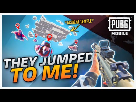 THEY JUMPED TO <strong>MY</strong> <strong>TEMPLE</strong> ON THE AIR! - PUBG MOBILE