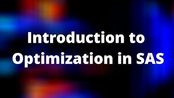 Optimisation in SAS (Operation Research) | Linear Programming