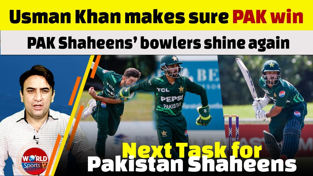 Pakistan cricket: PAK Shaheens’ bowlers shine again | Usman Khan makes sure PAK win