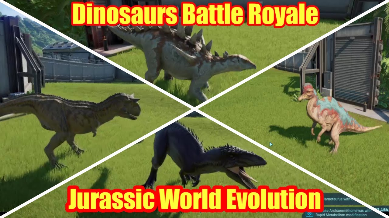 Dinosaurs Battle Royale #3 Jurassic World Evolution | Best Dinosaur ...