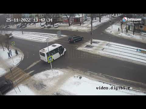 Бийск ДТП Перекресток ул. Васильева-Ленинградская 25.11.2022 г