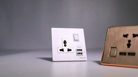 Wall Switch 2 Gang Double Mf Switched Socket With Light   Buy 13amp Socket,Wall Switch And Socket