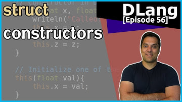 [Dlang Episode 56] D Language - structs - Part 4 of n - struct creation with constructors
