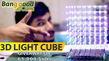 3D Light Cube 8x8x8 Music Spectrum Kit DIY GiveAway, Unboxing & Review Banggood Urdu, Hindi