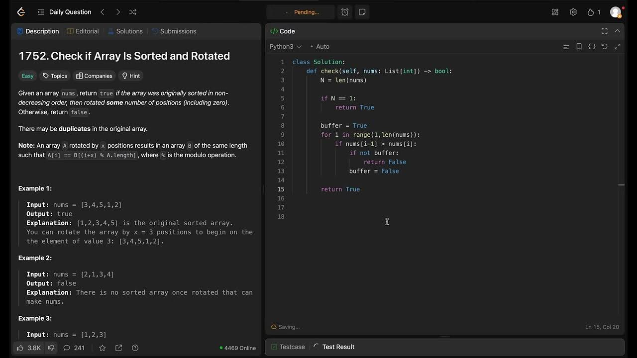 leetcode-1752-check-if-array-is-sorted-and-rotated-python-youtube
