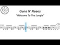 Welcome to the jungle   guns n roses drumscore