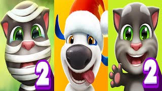 My Talking Tom2 Vs My Talking Hank Vs My Talking Tom2 Double Show Hank54 Vs Tom2 73 & 74Episode3804