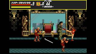 Gameplay snippet : Streets of Rage : Final Boss Mr. X : Mega drive