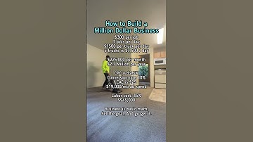 How to Build a $1 Million Dollar Carpet Cleaning Business