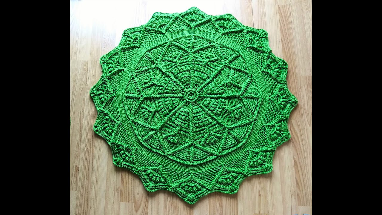 crochet home rug 64 mandala rug rug baile crochet gehaakt huiskleed Alfombra domestica de ganchillo YouTube