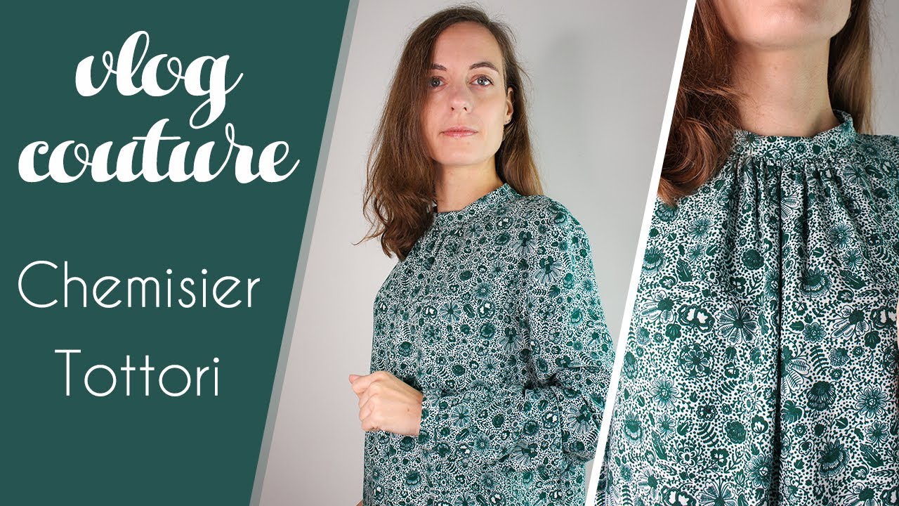 SEW WITH ME : Je couds le chemisier Tottori de Pretty Mercerie dans un tissu Carole Rampinetta