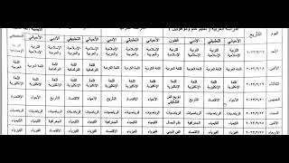 جدول امتحانات الدور الثاني للصف السادس الاعدادي بكافة فروعة 2023