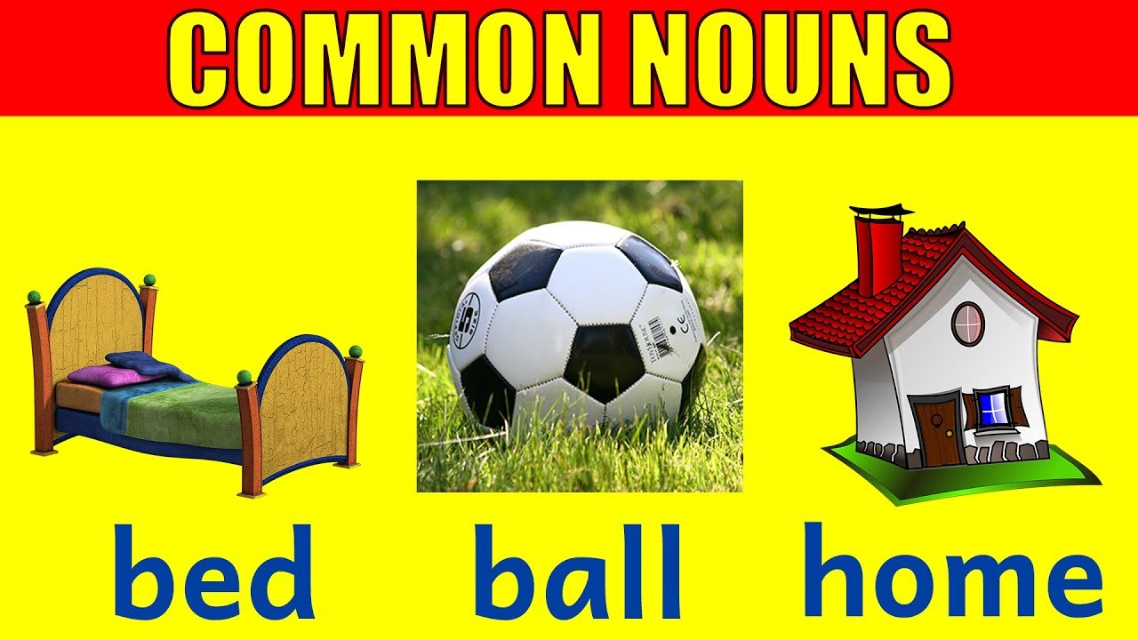 COMMON NOUNS FOR KIDS Learn To Read With Dolch High Frequency Common