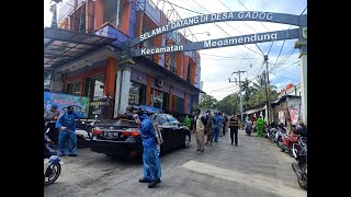 Penyekatan Wilayah Desa Gadog Di Pertigaan Gadog - Puncak
