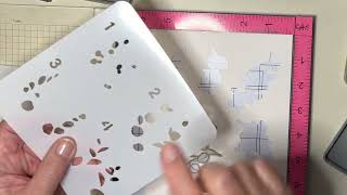 Stamping stencilling and die cutting vellum