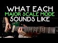 What Each Major Scale Mode Sounds Like