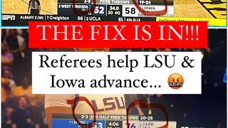 The agenda is very clear: “Make sure LSU & Iowa advance.” These refs man. WOW!