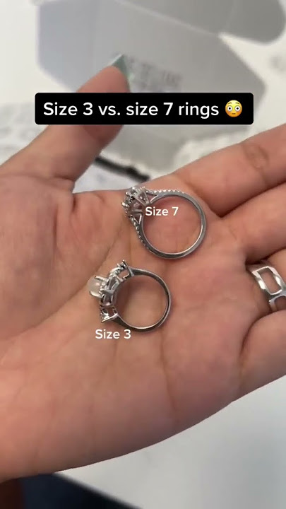 Size 3 vs. Size 7! #rings #moissanite #jewelrydesigner