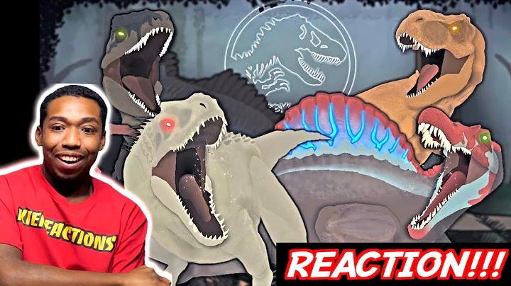 Tyrannosaurus Rex and Spinosaurus VS Indominus Rex and Giganotosaurus | Jurassic World REACTION!!!
