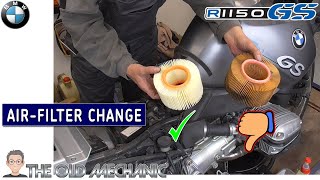 BMW R1150GS  HOW TO RENEW YOUR AIRFILTER YOURSELF AND SAVE A LOT OF MONEY..!