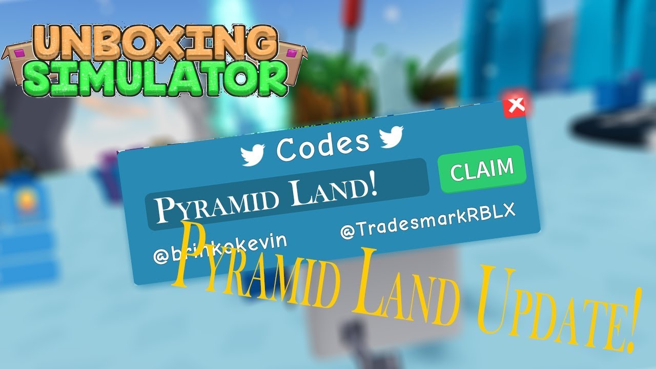 Simulation Pyramids Unboxing Simulator | Pyramid Land Update + NEW CODES! | Roblox - YouTube
