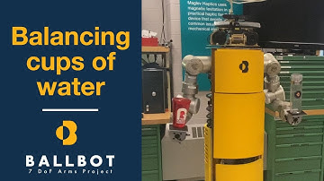 Ballbot balancing cups of water