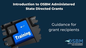 Introduction to OSBM-Administered Directed Grants